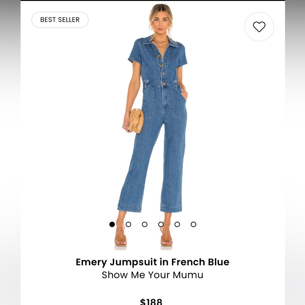 Show Me Your MuMu Emery Jumpsuit in Blue